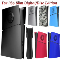 For PlayStation 5 Slim Digital /Optical Drive Version Face Plates Cover For PlayStFront Back Panels Replacement Protection Shell