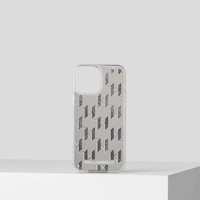 เคส รุ่น KL Monogram iPhone 13 Pro Max Case สีเงิน