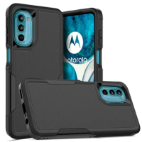 Heavy Duty Armor Shockproof Phone Case For Motorola Moto G52 G82 6.6 inches Soft TPU Frame Hard Plastic Back Cover Fundas