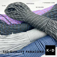 PARACORD 550 Hiking Camping Equipment Outdoor rope 4mm 7 strands 550 Parachute Cord Loose Tali diy (