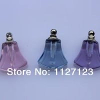 Free shipping!!!50pcs/lot New!mixed color axe Crystal Perfume &amp; Aroma Oil Vial Pendants