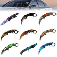 1PC 13cm Car Stickers for CS GO Karambit Knife Graphics Laptop Waterproof Decals Smooth Carefully Position 13cm PVC Decorate