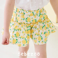 【BebeZoo】碎花格紋寬褲裙/裙式短褲(TM2304-235-PT109)