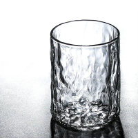 北歐風創意直身錘紋杯樹紋高硼硅耐熱玻璃杯水杯茶杯飲料杯果汁杯