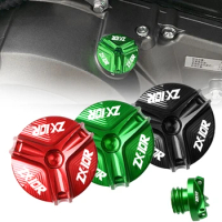 ZX10R Motorcycle Accessories Engine Oil Cup Plug Cover Caps For Kawasaki ZX 10R ZX-10R 2004-2016 2015 2014 2013 2012 2011 2010
