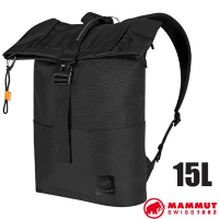 【MAMMUT 長毛象】Xeron 15 超輕量日用電腦背包15L_2530-00410-0001 黑