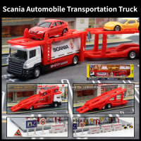 164 Scania รถยนต์การขนส่งรถบรรทุกของเล่นจำลองล้อแม็กรถยนต์รุ่นที่มี2รถรุ่นขนส่งยานพาหนะสำหรับเด็กของขวัญ