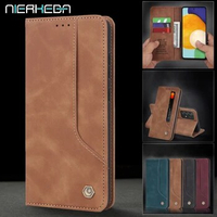 Leather Wallet Case for Samsung Galaxy A13 A33 A23 A53 A22 A32 A52 A72 5G A42 A12 A51 A71 A31 A41 A21S A02 Magnetic Flip Cover
