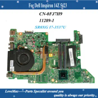 High Quality MB 0FJ7H9 CN-0FJ7H9 For Dell Inspiron 14z 5423 Laptop Motherboard DMB40 11289-1 SR0XG I7-3537U DDR3 100% tested