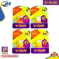 Flashdisk Vgen Atom 64GB / FD V-gen 64 GB ORIGINAL Merah