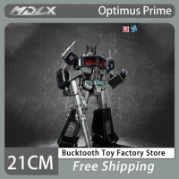 21cm Transformers MDLX Action Figure Optimus Prime With Energon Axe Lon Blaster Anime Figures Six-hands Decoration Ornament Toy