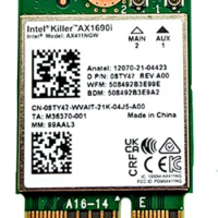 Card for Killer intel WiFi 6E AX1690i AX411ngw Double Connect CNVio2 Tri Band card