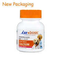 IN-BASIC 150 Tablets Goat Milk Calcium Tablets Nutritional Development Dog Calcium Tablets for All Dog Breeds,all Dog Periods