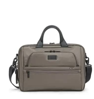 TUMI Alpha Medium 15 Inch Briefcase Bag - Tas Kerja Pria - Grey Alloy