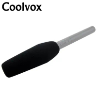 Coolvox 1Pcs Windscreen Black Sponge Foam Cover for Shotgun Interview Microphone Video Camera DSLR Wired Condenser Microfone
