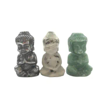 Wholesale Natural Crystal 620 mm Hand Carved Terahertz Crystal Buddha Statue For Feng Shui Decoration. LDH