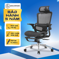 Ghế công thái học Nghia furniture MIRAI, Tối đa tính năng,  ngả ghế 140 độ, có gác chân, bảo hành 5 