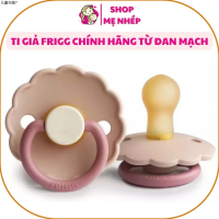 COD Ti giả Frigg nhập khẩu Đan Mạch núm tròn chất cao su mềm mại an toàn tặng kèm vỏ sò