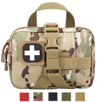 Tactical Rip Away Molle IFAK POUCH, EMT Medical EDC Unility First Aid Pouch Bag for Outdoor Hiking Caming