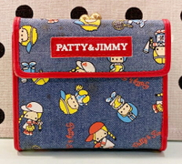 【震撼精品百貨】彼得&amp;吉米Patty &amp; Jimmy 三麗鷗 彼得&amp;吉米短夾-牛仔*19906 震撼日式精品百貨