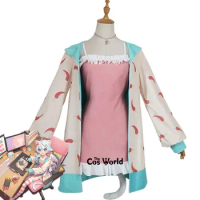 YouTuber Vtuber Kagura Nana Coat Dress Outfit Cosplay Costumes