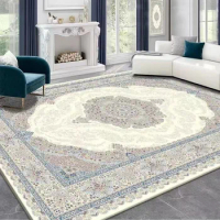 Persian Wind Living Room Carpet Nordic Retro National Wind Carpet Floor Cushion Sofa Coffee Table Crystal Velvet Carpet
