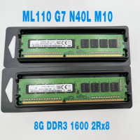 1PCS For HP 8GB 8G DDR3 1600 2Rx8 UDIMM ECC Server Memory Fast Ship High Quality ML110 G7 N40L M10