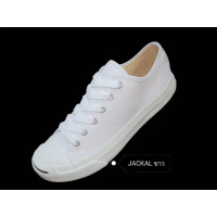 [ลูกค้าใหม่ราคา 1 บาท]รองท้าผ้าใบ jackal แจ็ครองเท้าผ้าใบทรงคอนเวิสหัวแจ็คราคาโรงงานยี่ห้อ Mashare ค
