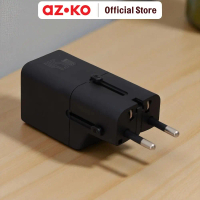 AZKO Krisbow Travel Adaptor Mini 45 watt - Hitam Travel Power Adapter Kepala Charger 45 Watt Adaptor