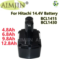 14.4V 4.8/6.8/9.8/12.8Ah NI-MH Replaceable Power Tool Battery for Hitachi CJ14DL DH14DL EBL1430 BCL1430 BCL1415