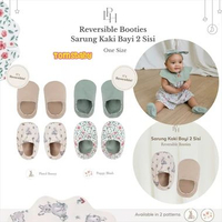 [TOMS] LITTLE PALMERHAUS (1pasang) Reversible Booties | Sarung Kaki Bayi 2 Sisi | Sepatu Bayi Prewal