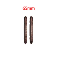 High Quality Screwdriver Bits Set 1/4 Inch 2pcs 65mm 100mm 150mm Alloy Steel Cross Double Head For Electric Drill