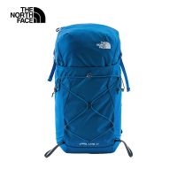 【The North Face 官方旗艦】北面男女款藍色防潑水大容量多功能後背包｜87C84JB