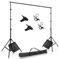 Photo Backdrop Stand Adjustable Photography Muslin Background Support System Stand With Sand bag for Photo Video Studio