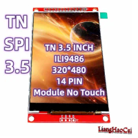 TN SPI 3.5 Inch Electronic ILI9486 Module No Touch 14 PIN 320*480 Wide View Angle TFT Display 4 Wire SPI Interface