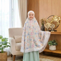 Ginad.id Mukenah Anak Katun Rayon Premium - Sage mint