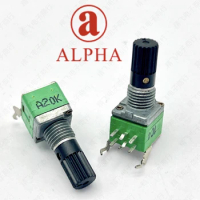 1 PCS ALPHA Aihua dual precision potentiometer A20K power amplifier Pioneer DDJ mixer spindle length 16mm