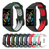 Sport Silicone Strap For Huawei Honor Band 6 Bracelet Wristband for Huawei Band 6 Pro