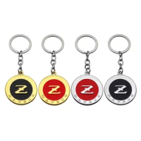 Metal Z Logo Car Keychain Holder for Nissan Sylphy Altima Sentra Terra Kicks X-trail Juke Livina Sunny Auto Key Ring Accessories