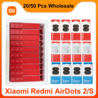 20/50 Pieces/Lot Wholesale Original Xiaomi Redmi Airdots 2 Earbuds Wireless Earphone AI Control Gaming Headset Charging Case