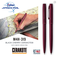 【fisher】BLACK CHERRY CERAKOTER 黑莓色按壓式太空筆(#M4H-319)