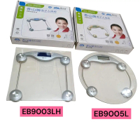 Timbangan Badan EB9005L, EB9003LH Timbangan Kesehatan Kaca Bulat&Persegi Timbangan Tubuh Manusia