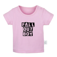 Black Veil Brides BVB Fall Out Boy FOB Rock Band Design Newborn Baby T-shirts Toddler Graphic Solid 