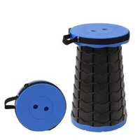 其他品牌 - 戶外便攜摺疊凳塑膠摺疊椅旅行通用椅子馬紮釣魚凳可調節伸縮凳