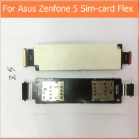 100% Original Sim card reader holder contactor flex For Asus zenfone 5 A501cg A500CG T00J 5.0" replacement slot tray module