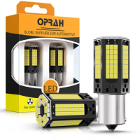 Oprah 2PCS High Power Car LED Lights 1156 BA15S P21W BAU15S PY21W 1157 BAY15D P21/5W Canbus For Car LED Signal Lamps Brake Bulbs