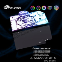 Bykski A-AS6900TUF-X,GPU Water Block For ASUS TUF RX6900XT O16G GAMING Graphic Card Radiator VGA Cooler 12V RGB/5V ARGB SYNC