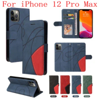 Sunjolly Case for iPhone 12 Pro Max Wallet Stand Flip PU Leather Phone Case Cover coque capa iPhone 12 Pro Max Case Cover