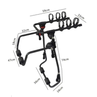 bicycle carrier car rear bike rack other bicycle accessory bike rack with 3 bicycles