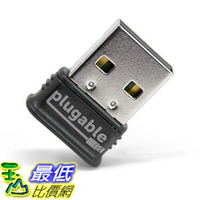 [3美國直購] (可以同步接7個周邊) 無線接收器 Plugable USB  4.0 Low Energy Micro Adapter (Compatible with Windows 10, 8.